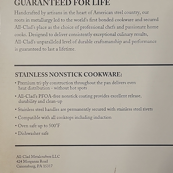 All Clad 2 piece cookware set - Picture 6 of 6